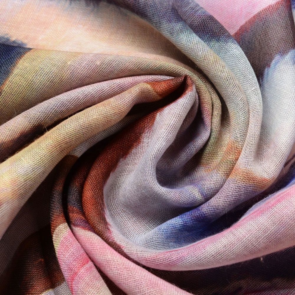 Scarf Musical Note Digital Printed Multi Color - Picture 4 of 4